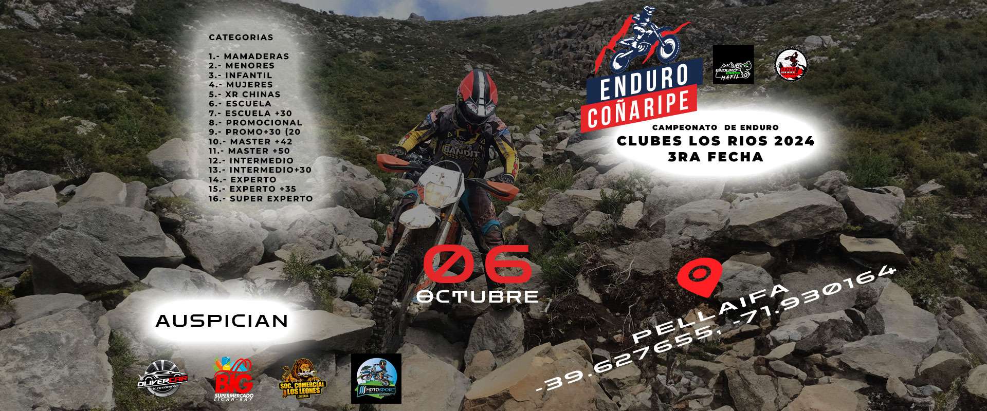 📢 ¡Inscripciones Abiertas! 3ra Fecha del Campeonato Enduro Clubes Los Ríos 🏁